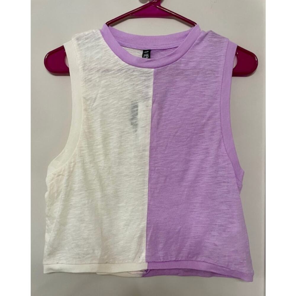 Body Brand Tank Top Athletic Purple and White - XS